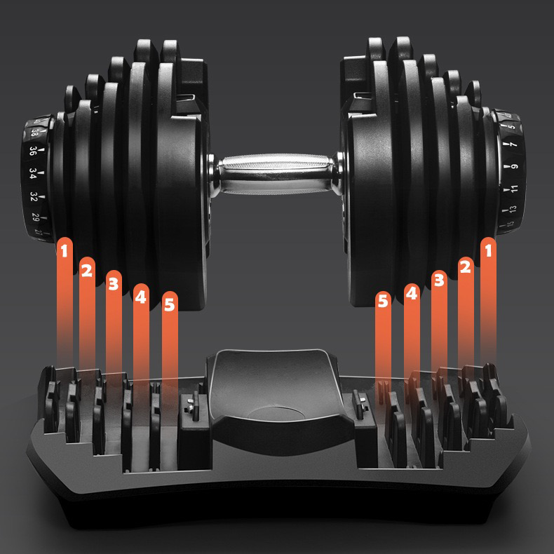Juego de Mancuernas Ajustables para Uso en Casa y Gimnasio