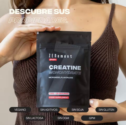 Creatina Monohidrato Pura en Polvo - 100g Zenement