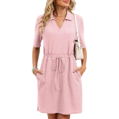 Vestido verano mujer cuello en V