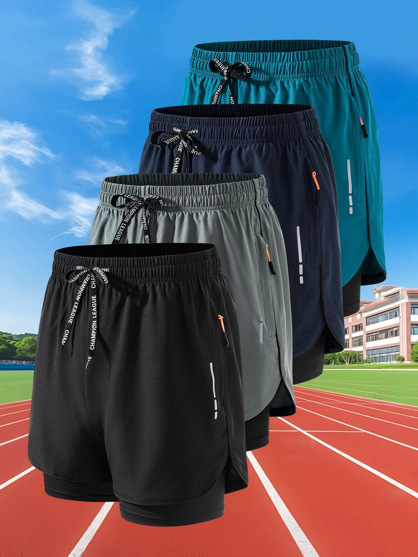 Pantalones cortos para correr de verano para hombre